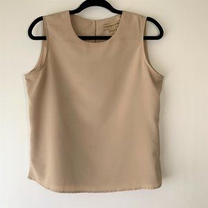 Notations - Tan Sleeveless Blouse